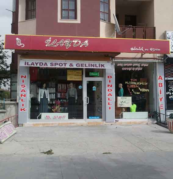 İlayda Gelinlik ve Giyim Kesim Harf Tabela