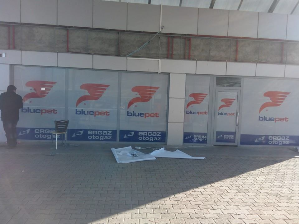 Ergaz Petrol Ofisi Cam Giydirme (one way vision)