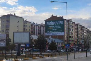 Erzurum Emin Evim Duvar Reklamı Yapım ve Montaj İşi.