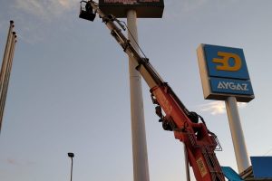 Erzurum Zirve Reklam Tarafından Yapılan Halepli Bahçe Kebap Totem.