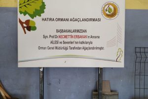 Erzurum Hatıra Ormanı Tabela Yapım ve Tabela montaj İşi.
